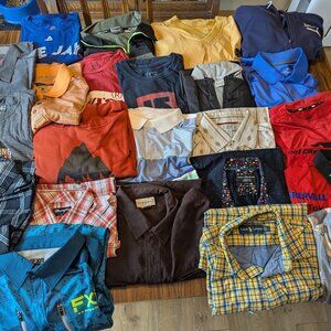 Men's Large clothing Lot 23 shirts